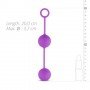 Вагинальные шарики Love balls With Counterweight, Purple 281494 EasyToys