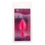 Анальная пробка, Pink Silicone Topaz, S 280755 CRYSTAL