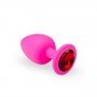 Анальная пробка, Pink Silicone Ruby, L 280232