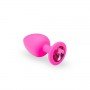Анальная пробка, Pink Silicone Pink Rhodolite, M 280239 CRYSTAL