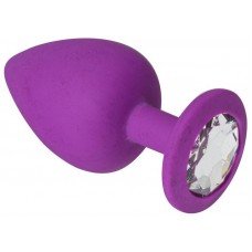Анальная пробка, Purple Silicone Diamond, L 280572
