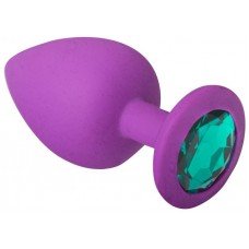 Анальная пробка, Purple Silicone Emerald, L 280577