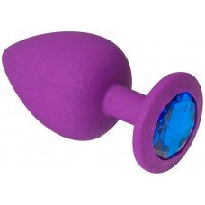 Анальная пробка, Purple Silicone Sapphire, L 280581