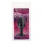Анальная пробка, Black Silicone, Black Diamond, M 281244 CRYSTAL
