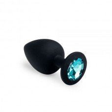 Анальная пробка, Black Silicone Topaz, L 281274