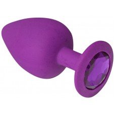 Анальная пробка, Purple Silicone Amethyst, L 280583