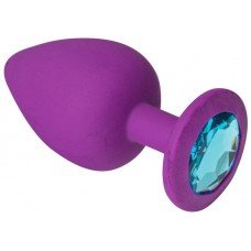 Анальная пробка, Purple Silicone Topaz, L 280593