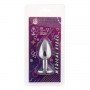 Анальная пробка утяжеленная Silver Diamond, S 281137 CRYSTAL