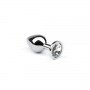 Анальная пробка утяжеленная Silver Diamond, S 281137 CRYSTAL