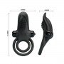 Эрекционное виброкольцо Vibrant penis ring, Black 30685 LYBAILE