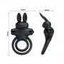 Эрекционное виброкольцо Vibrant penis ring III, Black 30687 LYBAILE
