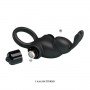 Эрекционное виброкольцо Vibrant penis ring I, Black 30596 LYBAILE