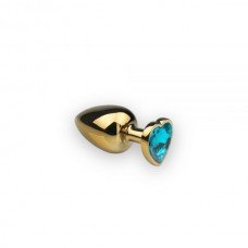Анальная пробка,Gold Heart Topaz, S 281286