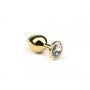 Анальная пробка,Gold Diamond, S 280921 CRYSTAL