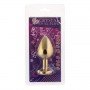Анальная пробка,Gold Heart Black Diamond, M 281172 CRYSTAL
