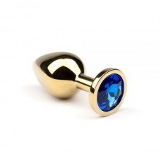Анальная пробка,Gold Sapphire, L 280905