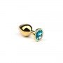 Анальная пробка,Gold Topaz, S 280994 CRYSTAL