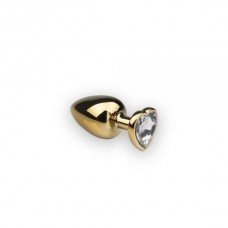 Анальная пробка,Gold Heart Diamond, S 281176