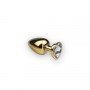 Анальная пробка,Gold Heart Diamond, S 281176 CRYSTAL