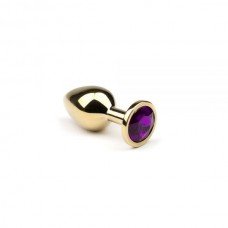 Анальная пробка,Gold Amethyst, S 280926