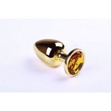 Анальная пробка,Gold Citrine, S 280924