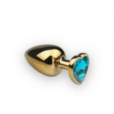 Анальная пробка,Gold Heart Topaz, L 281284