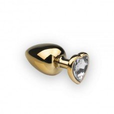 Анальная пробка,Gold Heart Diamond, L 281174