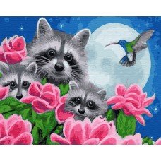 Картина по номерам Енотики 40х50 BK-GX25164 Rainbow Art
