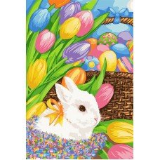 Картина по номерам Пасхальный кролик 35х50 KH4109 Идейка