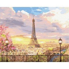 Картина по номерам Прекрасное небо Парижа 40х50 BK-GX35205 Rainbow Art