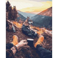Картина по номерам На привале 40х50 BRM29684 Rainbow Art
