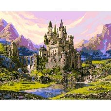 Картина по номерам Замок из сказки 40х50 VP1123 Babylon
