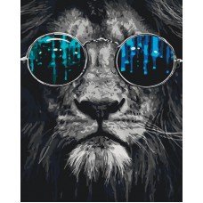 Картина по номерам Космический лев 40х50 BRM26783 Rainbow Art
