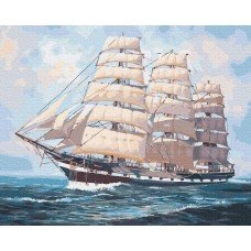 Картина по номерам Фрегат в пути 40х50 BRM34150 Rainbow Art