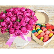 Картина по номерам Цветы и сладости 40х50 BRM28615 Rainbow Art