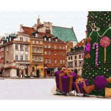 Картина по номерам Новогодняя Варшава 40х50 BK-GX33176 Brushme