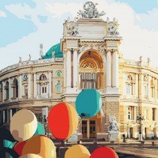 Картина по номерам Жемчужина у моря 40х40 KH3501 Идейка