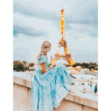 Картина по номерам Романтический Париж 40х50 BK-GX25691 Rainbow Art