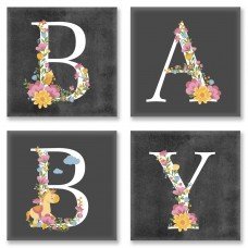 Картина по номерам Квартет Слово BABY Лофт Квартет 18х18 CH109 Идейка