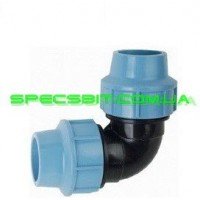 Колено зажимное 63x63 Santehplast Сантехпласт 