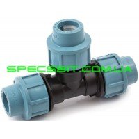 Тройник зажимной 25x25x25 Santehplast Сантехпласт 