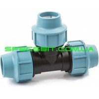 Тройник зажимной 63x63x63 Santehplast Сантехпласт 