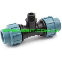 Тройник наружная резьба 50x1 1/2x50 Santehplast Сантехпласт 