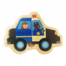 Деревянная игрушка Пазлы MD 2283 Полиция
