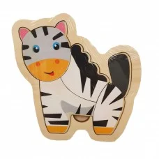 Деревянная игрушка Пазлы MD 2283 Зебра 