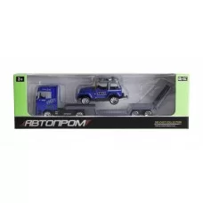 Игрушечный трейлер с джипом 7879 "АВТОПРОМ" Джип S.W.A.T
