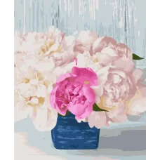 Картина по номерам. Art Craft "Перламутровые пионы" 40*50 см 12126-AC