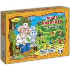 Детская настольная игра-бродилка "Доктор Айболит" 82449 от 4х лет
