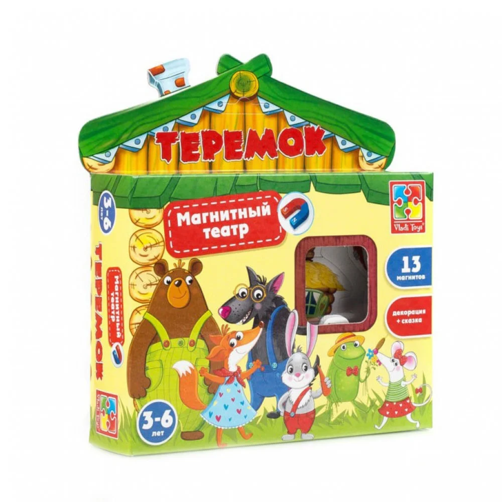 Настольная игра для детей "Магнитный театр Теремок" VT3206-08 рус
