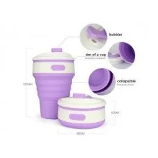 Skladany silikonowy kubek do kawy 350ml